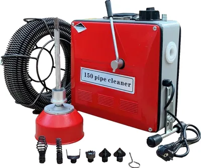 Obrázok produktu pre Elektrický stroj na odsávanie kalu z potrubia, výkonný pohon 900 W, kompatibilný s potrubím od 20 do 110 mm, užívateľsky prívetivé ovládanie