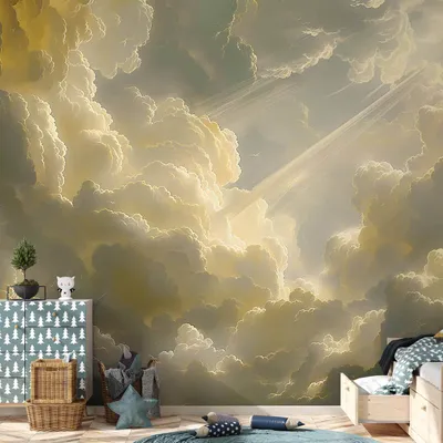 Produktbild von Vlies Fototapete - Enchanting Play of Colors Against a Backdrop of Clouds 300x210 cm Muster b-H-10016-a-a