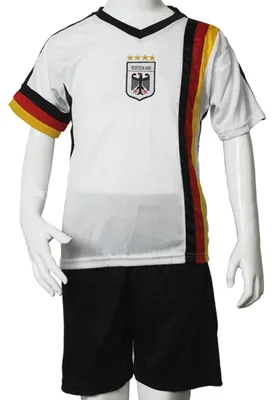 Produktbild von Antonio Kinder Fussball Trikot Set Deutschland weiss 134-140