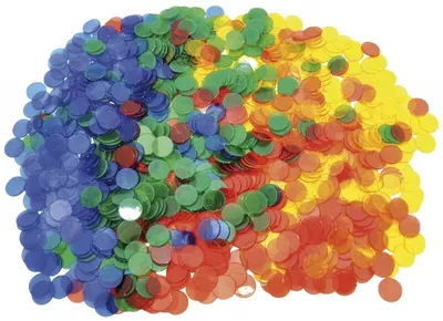 Obrázek produktu pro EDUPLAY 120-155 počítacích žetonů, vícebarevné/průhledné, 1000 kusů (1 sada)