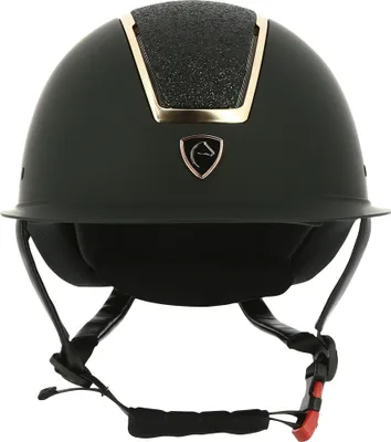 Obrázek produktu pro Ekkia EQUITHÈME Jezdecká přilba Glint Mat black/pink , velikost:52-54