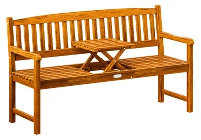 Productafbeelding van Tuinbank Picknicktafel Eucalyptushout -gecertificeerd
