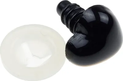 Zdjęcie produktu dla Nosek w kształcie serca – 13 x 12 mm – 10 szt. – czarny
