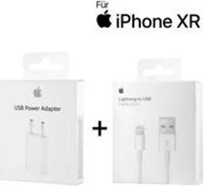 Produktbild von Original Apple iPhone -20W USB-C Ladegerät +1m USB-C Lightning Kabel für iPhone 14 13 12 11 X Pro Max Mini