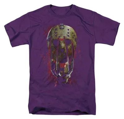 Imagen del producto de Camiseta "Freddy vs. Jason" para hombre/mujer, diseño uni, modelo TV38693 (talla XXL), color morado