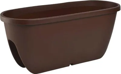 Produktbild von Balconia OVI Balkonkasten Blumentopf braun Länge: 60 cm