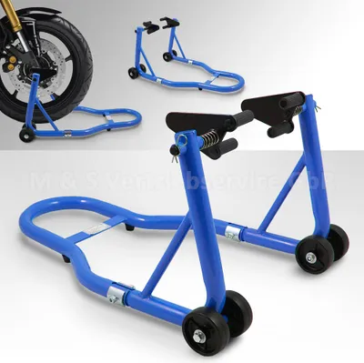 Produktbild von Bituxx Motorrad Montageständer Vorn Blau MS-15748