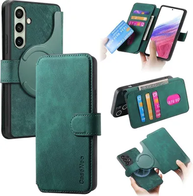 Produktbild von Samsung Galaxy A56 Hülle - CaseNeo 2-in-1 Klapphülle & Back Cover - Grün