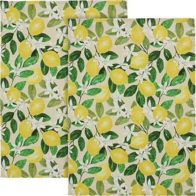 Produktbild von Erwin Müller Geschirrtuch im 2er-Pack gelb-grün 50x70 cm