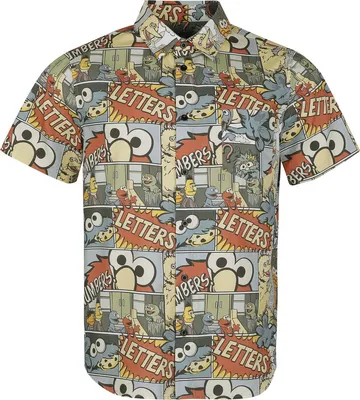Produktbild von Sesame Street Kurzarmhemd Herren Comic - Allover multicolor L