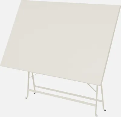 Immagine prodotto di Set tavolo da giardino pieghevole in acciaio con 4 sedie, 110cm, Beige