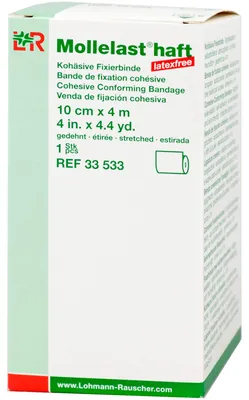 Immagine prodotto di Mollelast bende adesive senza lattice 10 cmx4 m bianco 1 pz