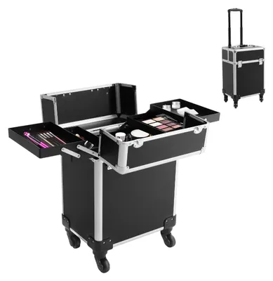 Productafbeelding van Professionele Aluminium Make-up Koffer met Wielen