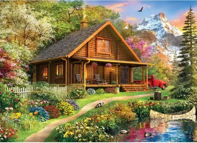 Immagine prodotto di Capolavori Puzzle Tempo libero Mountain Retreat Puzzle Puzzle da 1000 pezzi Puzzle