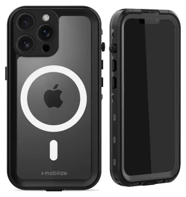 Produktbild von Mobilize Waterproof iPhone 16 Pro Max Wasserdicht MagSafe Hülle Hardcase Backcover - Schwarz