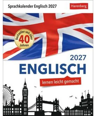 Zdjęcie produktu dla Englisch Sprachkalender 2027 - Englisch lernen leicht gemacht - Tagesabreißkalender