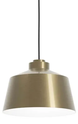 Produktbild von Moderner Kronleuchter South 1 Light Stahl Gold und Weiß