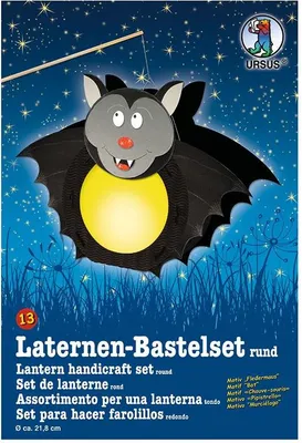 Produktbild von URSUS Laternen-Bastelset "Fledermaus"