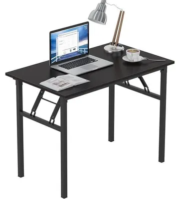 Produktbild von Klapptisch Schreibtisch Computertisch Holz Schwarz 100x60CM