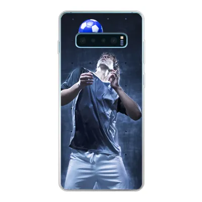 Produktbild von MuchoWow® Handyhülle Schutzhülle Hülle für Samsung Galaxy S10 Lite Hochbegabter Fußballer Silikon Softcase Handy Hülle - Schutz