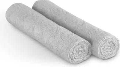 Zdjęcie produktu dla Ściereczka z mikrofibry o gramaturze 220 g/m² - 65 cm x 45 cm - (opakowanie 8 sztuk) jasnoszara