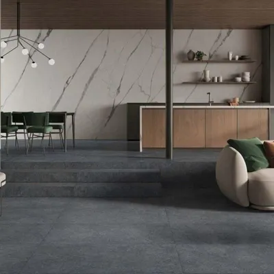 Zdjęcie produktu dla CASA39 Płytki imitujące kamień, czarne, 60x120 cm, Casalgrande Padana Stile