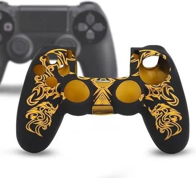 Produktbild von Silikon Hülle für Controller schwarz gelb