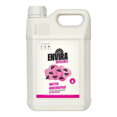 Produktbild von Envira Motten Abwehrspray 5 Liter - Spray mit Langzeitwirkung gegen Motten