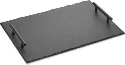 Produktbild von Naturschieferplatte mit Griffen SLATE LINE, 40 x 30 cm, Naturschiefer