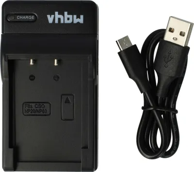 Produktbild von vhbw USB Ladegerät kompatibel mit Casio Exilim EX-Z8, EX-Z77, EX-Z770, EX-Z70, EX-Z75, EX-Z80 Kamera Camcorder/Akku - Ladeschale, Ladeanzeige, 4,2 V
