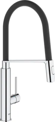 Produktbild von GROHE Viamo, Standard, Schwarz, Chrom, Hebelgriffe, Einzelbild, Spray, Type U