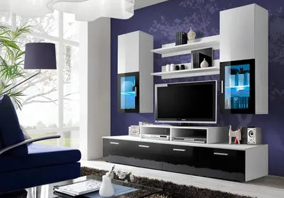 Produktbild von Wohnwand Komplett TV-Ständer Luxus Wandschrank Einrichtung Modern Designer