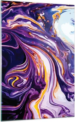 Produktbild von Bilder auf glas - Einteilig - Abstraktion modern - 70x100cm - Glasbilder - Wandbilder - Bilder - zum Aufhängen bereit - Wanddekoration aus Glas - Glas Bilder - Wandbild auf Glas - GPA70x100-4084