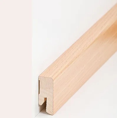Produktbild von Fußleisten / Sockelleisten "Halle" (Echtholzfurnier / 16.40.2) - Buche lackiert