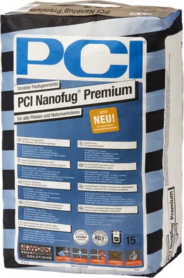 Produktbild von PCI Nanofug Premium 15kg Flexfugenmörtel Nr. 16 silbergrau