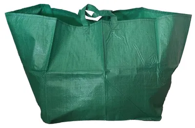 Produktbild von Robuste Gartenabfalltasche 60L Grün - Ideal für Laub, Grünschnitt, Äste & Gartenabfälle - Mit Tragegriffen