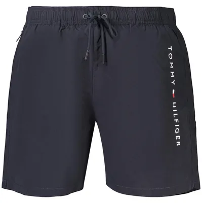 Produktbild von Herren Badehose Blau: Komfortabel mit Kordel, Taschen & Stickerei
