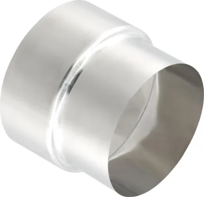 Produktbild von Rauchrohr Reduzierstück Edelstahl Rohrverbinder, 120 mm auf 100 mm, Ofenrohrerweiterung, Rauchrohrreduzierung, 1mm Kaminrohr, Ofenrohr Reduzierung (120mm auf 100 mm)
