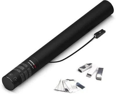 Produktbild von Magic FX Elektrische Konfettikanone 50cm - Weiß+Silber