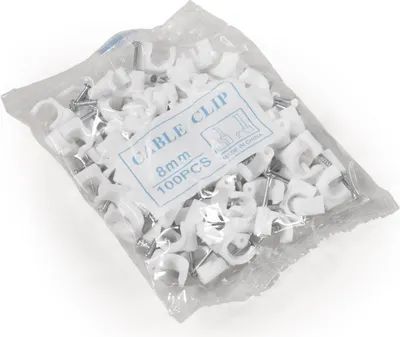 Produktbild von Kabelschelle McPower 8mm 100er-Pack weiß