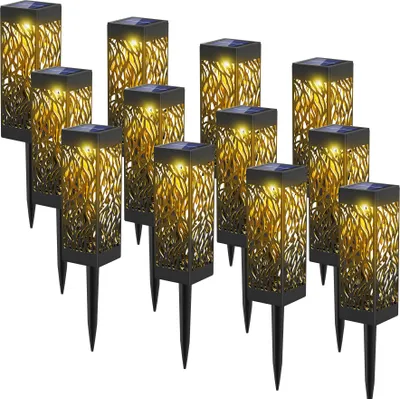 Produktbild von Speed 12x LED Solarlampe Solarleuchte Gartenlicht Gartenleuchten Außen Beleuchtung
