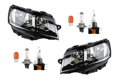 Zdjęcie produktu dla Johns, reflektory lewy prawy zestaw pasuje VW Transporter T6 LWR w. Żarówki