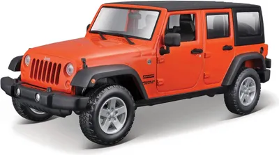 Immagine prodotto di Maisto - 2015 Jeep Wrangler Unlimited, arancione metallizzato, 1:24