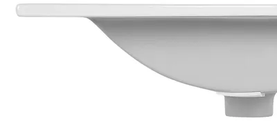 Produktbild von Waschtisch Einbauwaschtisch Waschbecken 60 x 46 cm weiss Badezimmer Waschschale