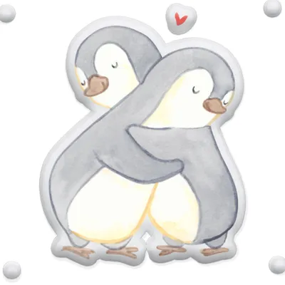 Produktbild von Mr. & Mrs. Panda Dekokissen Pinguine Kuscheln 35 cm - Weiß - Geschenk, Schmusekissen, Stofftier, für Frauen, Partner, Valentinstag, Freundin, Hochzeitstag, Plüschtier