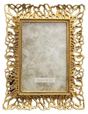 Immagine prodotto di Cornice per quadri Clayre & Eef 10x15 cm in poliresina color oro