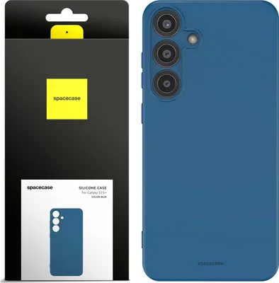 Image de SPACECASE Étui en silicone pour Galaxy S25+ Bleu