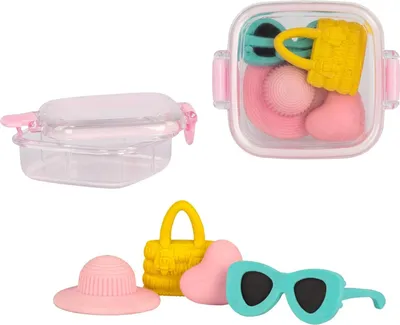 Produktbild von Idena - Radiergummi-Set \Fashion Accessoires\"- 4-teilig"