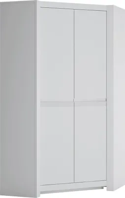 Produktbild von Eckkleiderschrank 2 Türen weiß NAVA-129