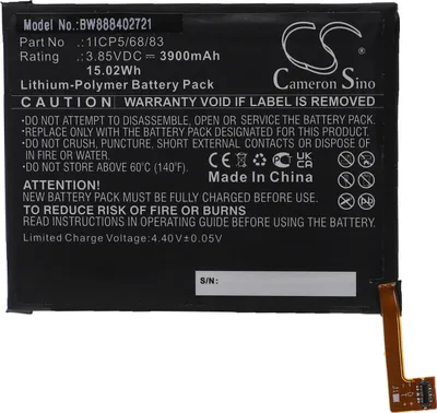 Produktbild von vhbw Akku kompatibel mit Umi Umidigi X Handy Smartphone Telefon (3900 mAh, 3,85 V, Li-Polymer)